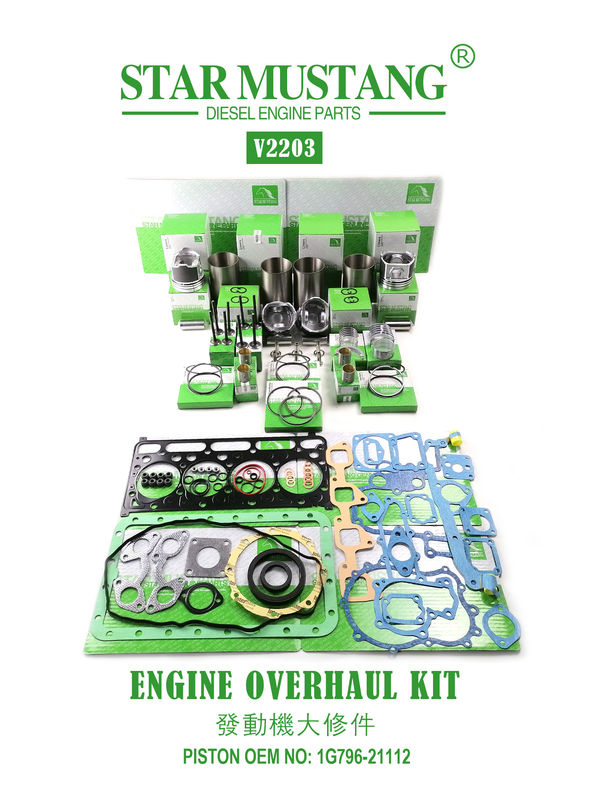 高品質の修理部品セット V2203 V2403 1G780-21113 1G796-21112 1J884-21110 キューボタミニ掘削機エンジン