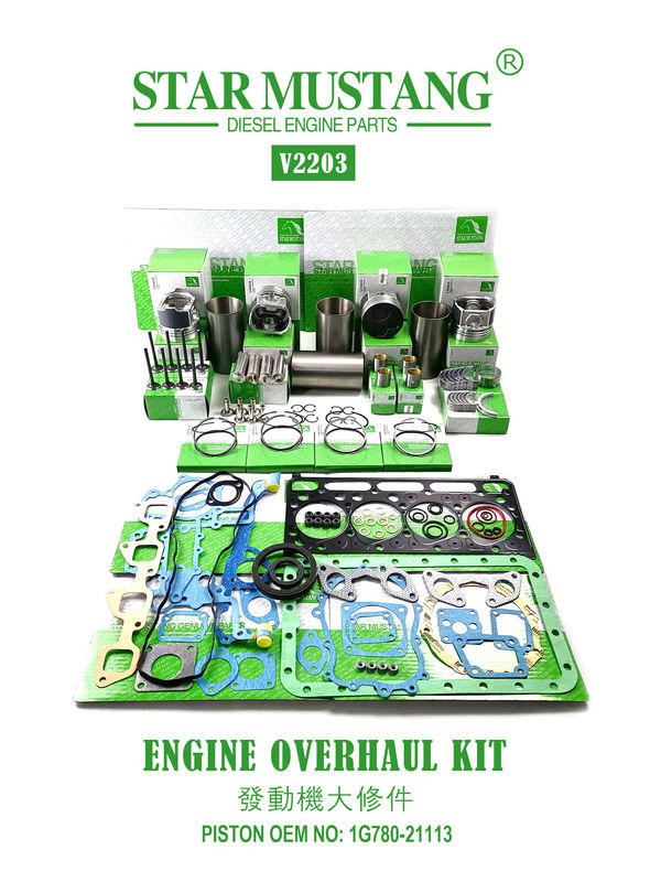 高品質の修理部品セット V2203 V2403 1G780-21113 1G796-21112 1J884-21110 キューボタミニ掘削機エンジン