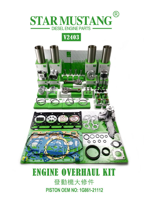 高品質の修理部品セット V2203 V2403 1G780-21113 1G796-21112 1J884-21110 キューボタミニ掘削機エンジン