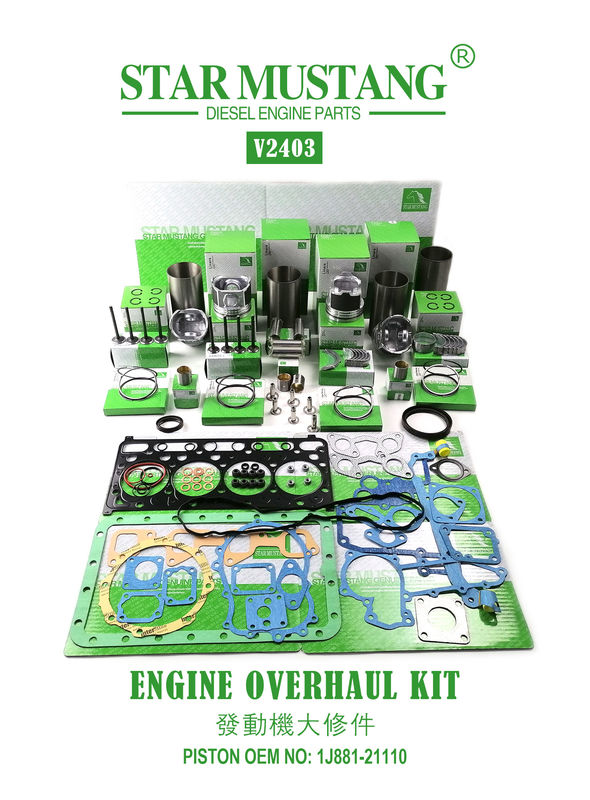 高品質の修理部品セット V2203 V2403 1G780-21113 1G796-21112 1J884-21110 キューボタミニ掘削機エンジン