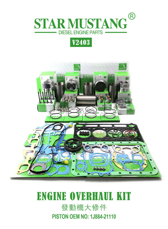 高品質の修理部品セット V2203 V2403 1G780-21113 1G796-21112 1J884-21110 キューボタミニ掘削機エンジン