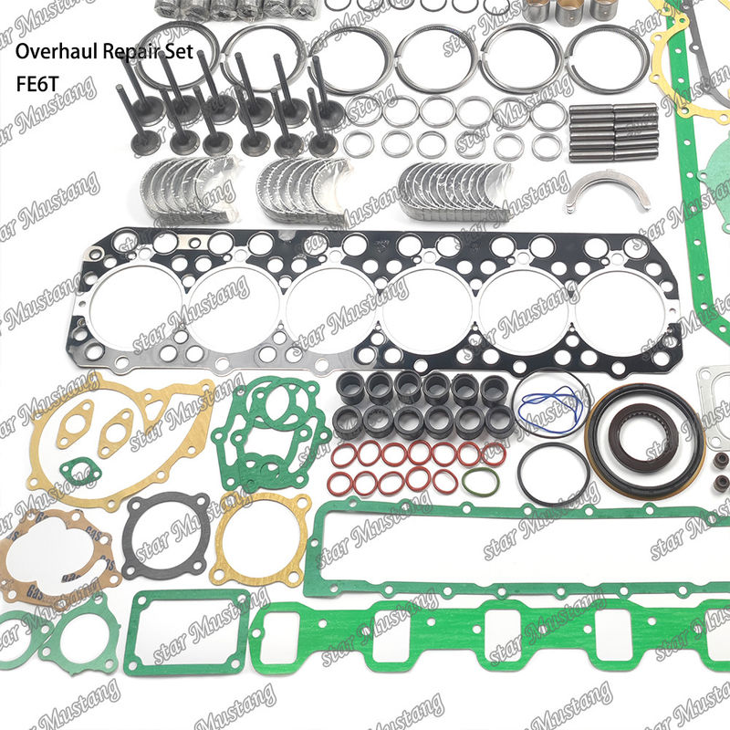 FE6 12V 改修キット シリンダーライナー ピストンキット ガスケットキット バルブシートガイド メインベアリング コン・スティッドベアリング ヒノ用