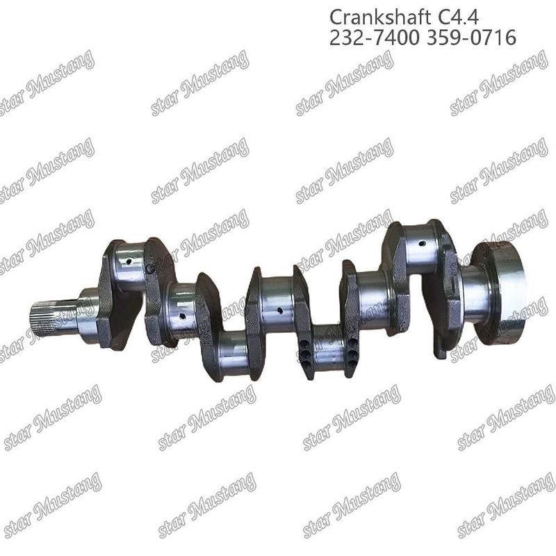 クランクシャフト C4.4 鍛造鋼 EFI 63mm スプリン 232-7400 359-071 カーターピラー・ディーゼル・エンジン修理部品用