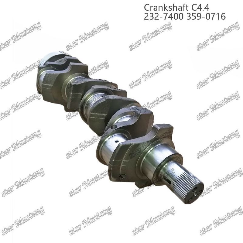 クランクシャフト C4.4 鍛造鋼 EFI 63mm スプリン 232-7400 359-071 カーターピラー・ディーゼル・エンジン修理部品用