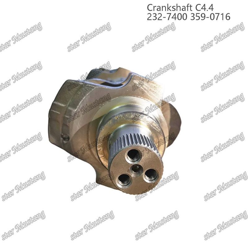 クランクシャフト C4.4 鍛造鋼 EFI 63mm スプリン 232-7400 359-071 カーターピラー・ディーゼル・エンジン修理部品用