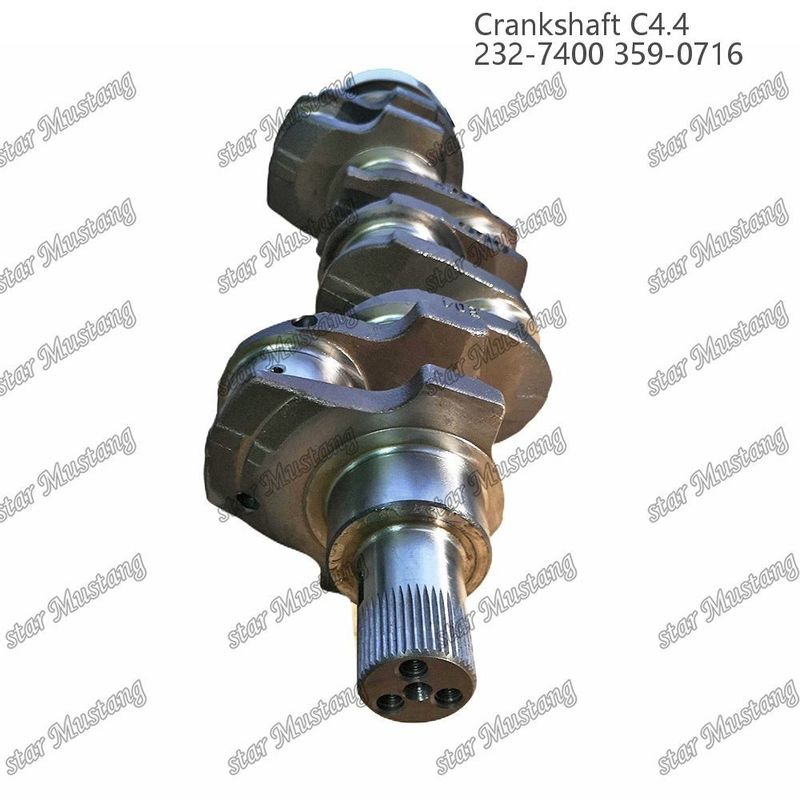 クランクシャフト C4.4 鍛造鋼 EFI 63mm スプリン 232-7400 359-071 カーターピラー・ディーゼル・エンジン修理部品用