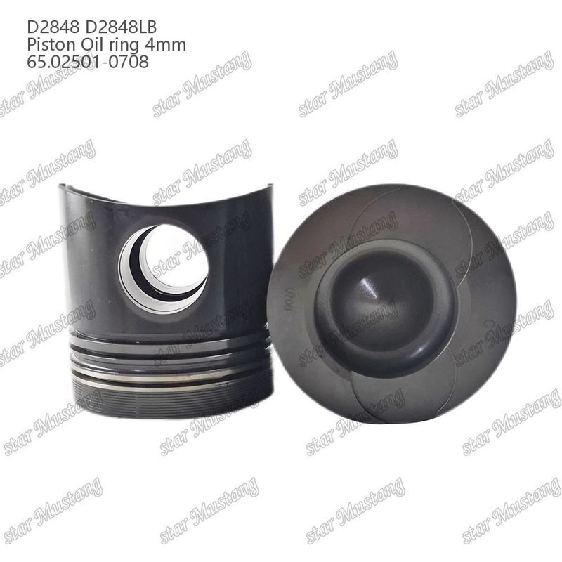ピストン D2848 D2848LB オイルリング 4mm 65.02501-0708 ドーサンディーゼルエンジン修理部品のために