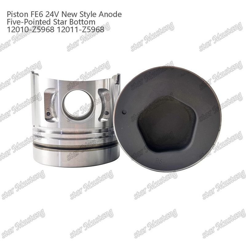 FE6T エンジンピストン 24V 新型 2.5x2x4mm 12011-Z5776 12011-Z5506 12011-Z5968 ニッサンエンジン用スペアパーツ