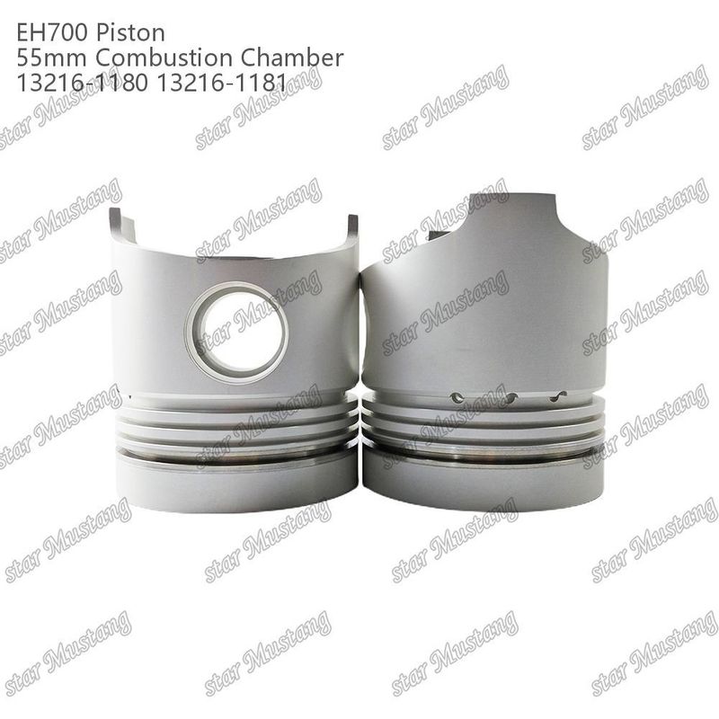 ピストン EH700 55mm 燃焼室 13216-1181 13216-1180 ヒノ・ディーゼル・エンジンの修理部品のために