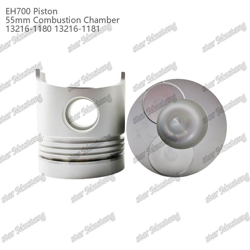 ピストン EH700 55mm 燃焼室 13216-1181 13216-1180 ヒノ・ディーゼル・エンジンの修理部品のために