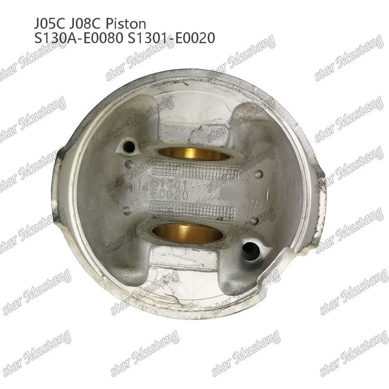 ピストン J05C J08C 65mmの銅の袖付き 内部冷却の燃焼室 S130A-E0080 S1301-E0020
