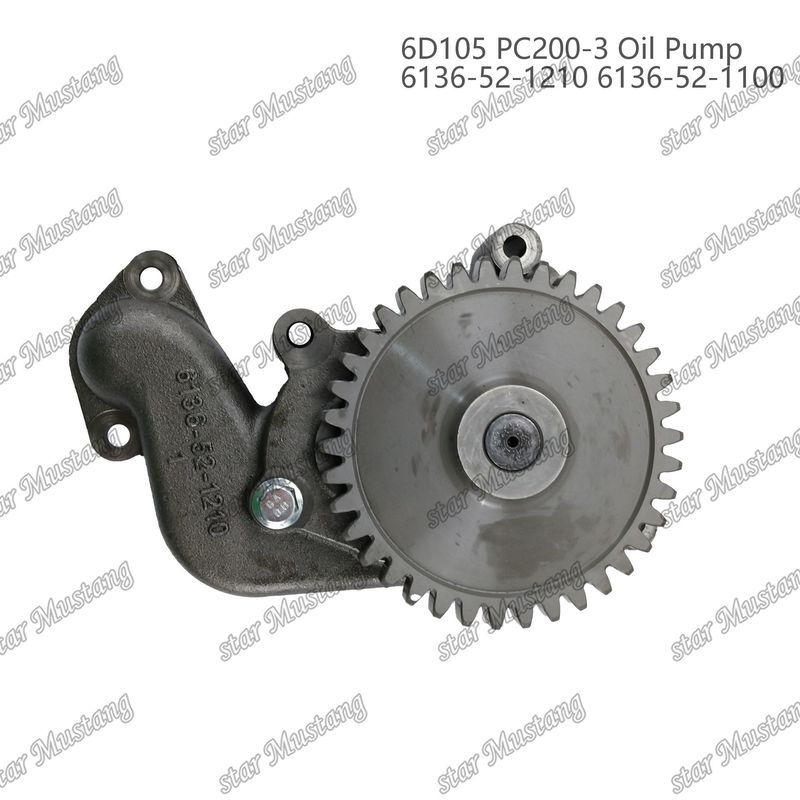 オイルポンプ 6D105 PC200-3 6136-52-1210 6136-52-1100 Kumatsu エンジン用スペアパーツ