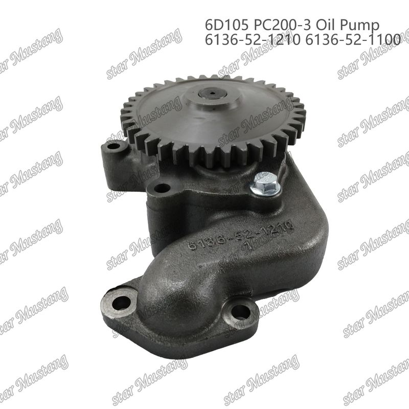 オイルポンプ 6D105 PC200-3 6136-52-1210 6136-52-1100 Kumatsu エンジン用スペアパーツ