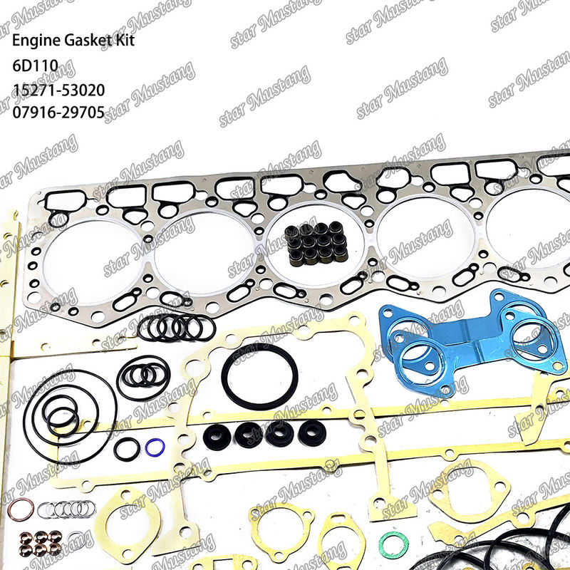 6D110 コマツー向けに適したフルガスケットセット 6138-K1-9901