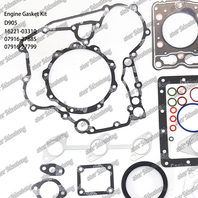 D905 フルガスケットセット ヘッドガスケット 16221-03310 上部 07916-27885 下部 07916-27799 クボタに適しています