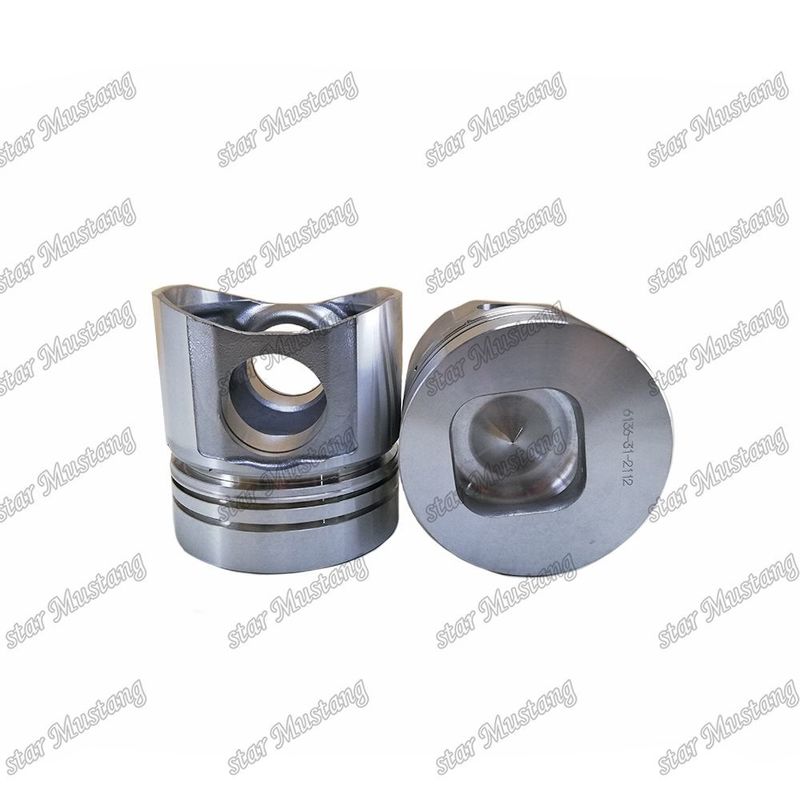 活塞 6D105-1 四角底 6136-31-2112 6136-31-2010 Kumatsu エンジン用部品