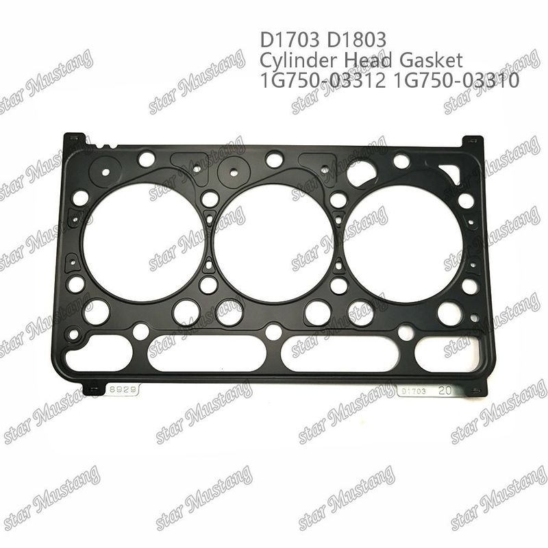 D1703 D1803 シリンダーヘッド ガスケット メタル 1.20mm 1G750-03312 1G750-03310 クボタエンジンに適した