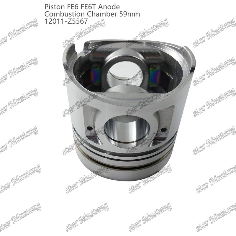 ピストン FE6 FE6T 燃焼室 59mm 尖った底アノード 3x2x4mm 12011-Z5567 三?? エンジン用部品