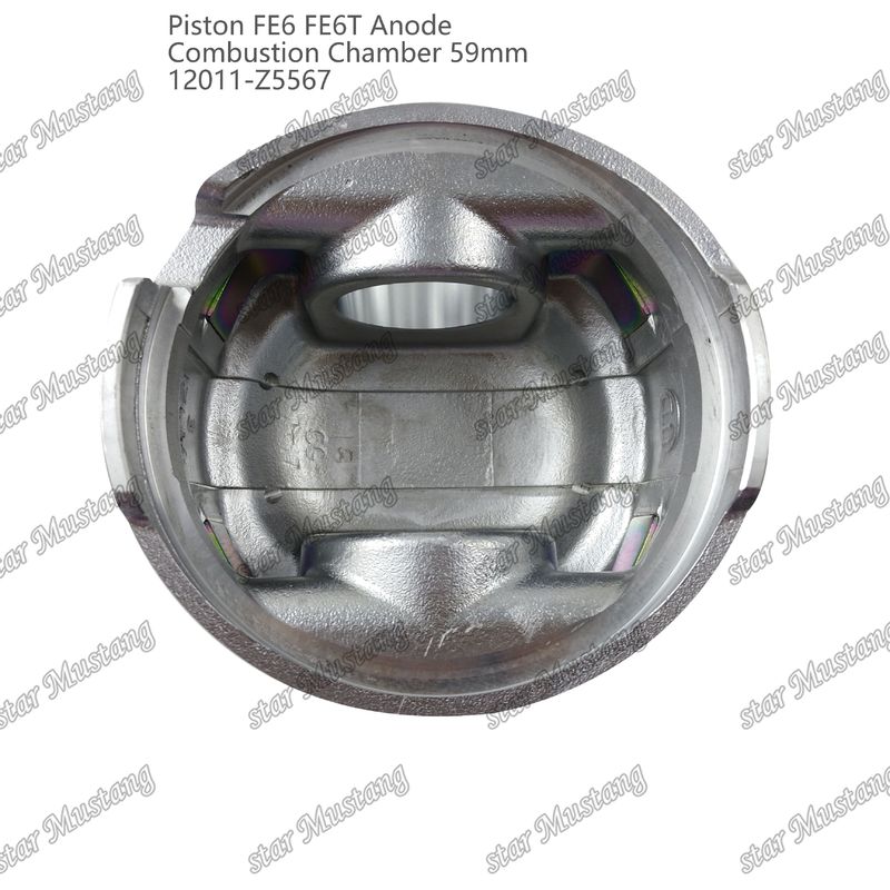 ピストン FE6 FE6T 燃焼室 59mm 尖った底アノード 3x2x4mm 12011-Z5567 三?? エンジン用部品