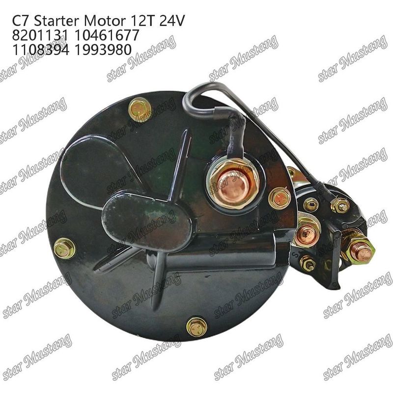 エンジンスタートモーター C7 12T 24V 8201131 10461677 1108394 1993980 カタピラー エンジン用スペアパーツ