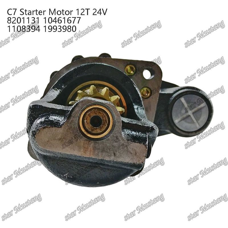 エンジンスタートモーター C7 12T 24V 8201131 10461677 1108394 1993980 カタピラー エンジン用スペアパーツ