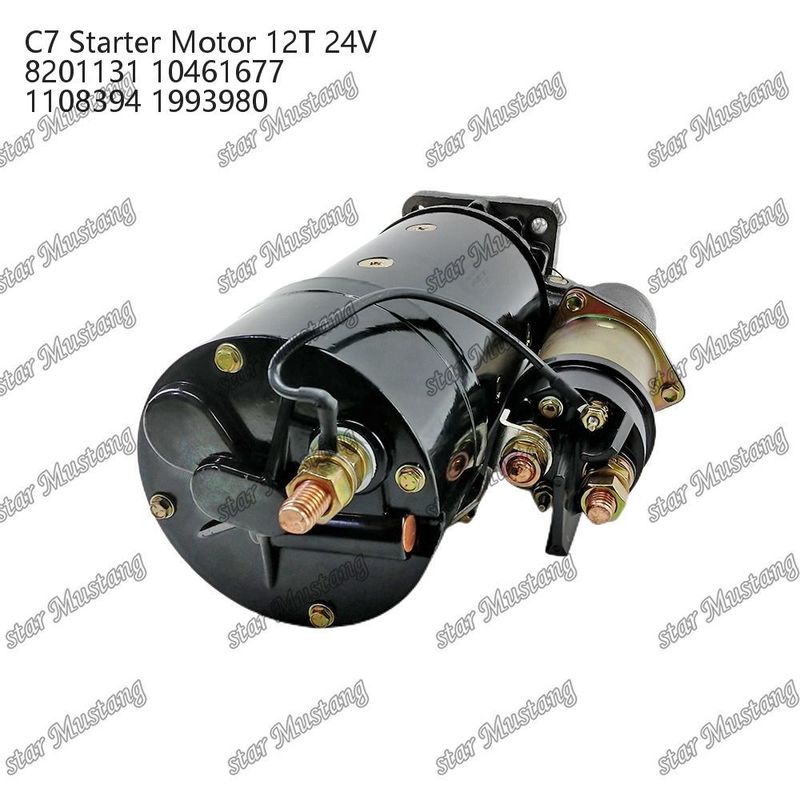エンジンスタートモーター C7 12T 24V 8201131 10461677 1108394 1993980 カタピラー エンジン用スペアパーツ