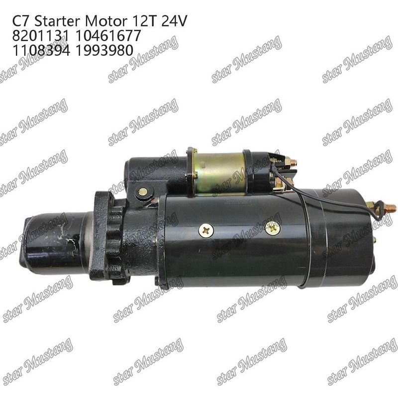 エンジンスタートモーター C7 12T 24V 8201131 10461677 1108394 1993980 カタピラー エンジン用スペアパーツ