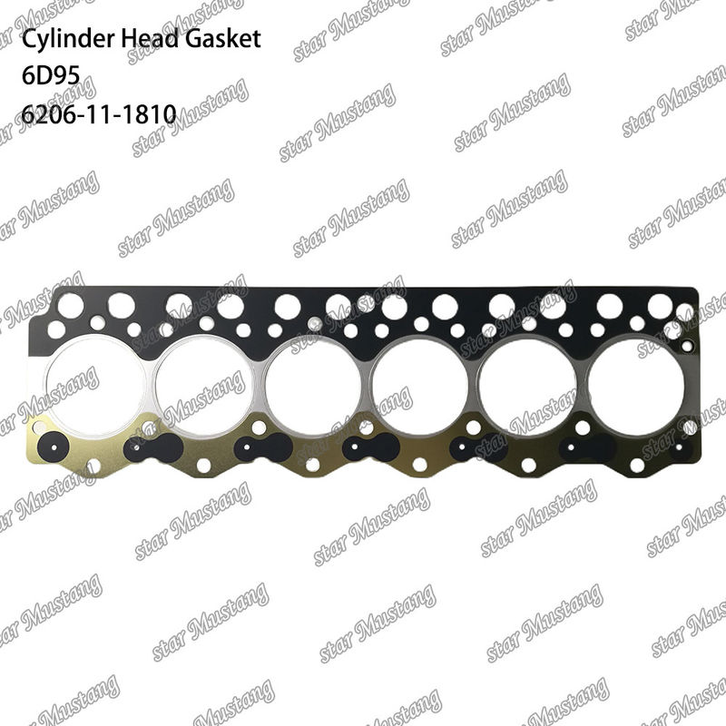 シリンダーヘッドガスケット 6D95 金属 6206-11-1810 クマツスエンジン用部品