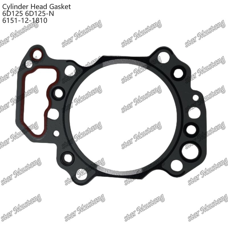 クマツスエンジン用スペアパーツのためのシリンダーガスケット 6D125 6D125-N 6151-12-1810