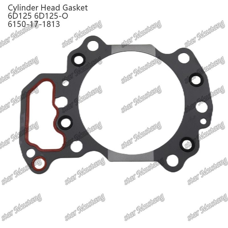 クマツスエンジン用スペアパーツのためのシリンダーヘッドガスケット 6D125 6D125-O 6150-17-1813