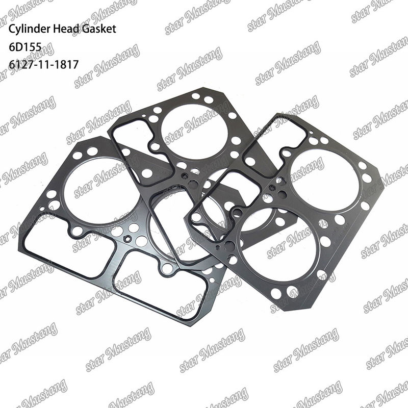 シリンダーヘッドガスケット 6D155 金属 6127-11-1817 クマツスエンジン用スペアパーツ