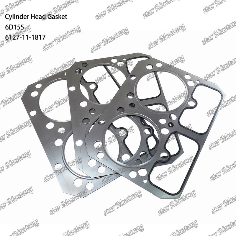 シリンダーヘッドガスケット 6D155 金属 6127-11-1817 クマツスエンジン用スペアパーツ