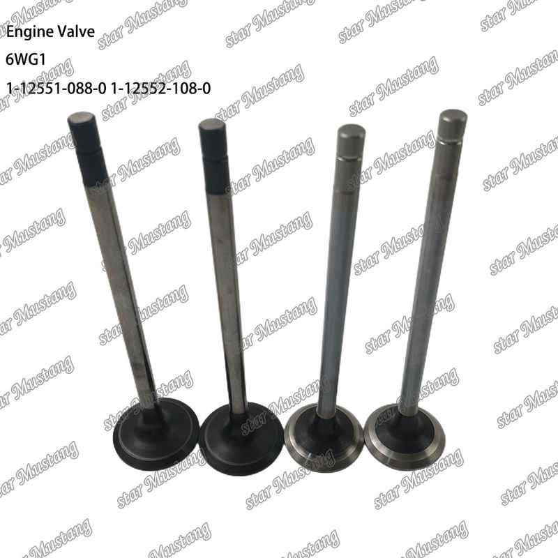 バルブ 6WG1 IN 1-12551-088-0 EX 1-12552-108-0 Isuzu エンジンのスペアパーツに適しています