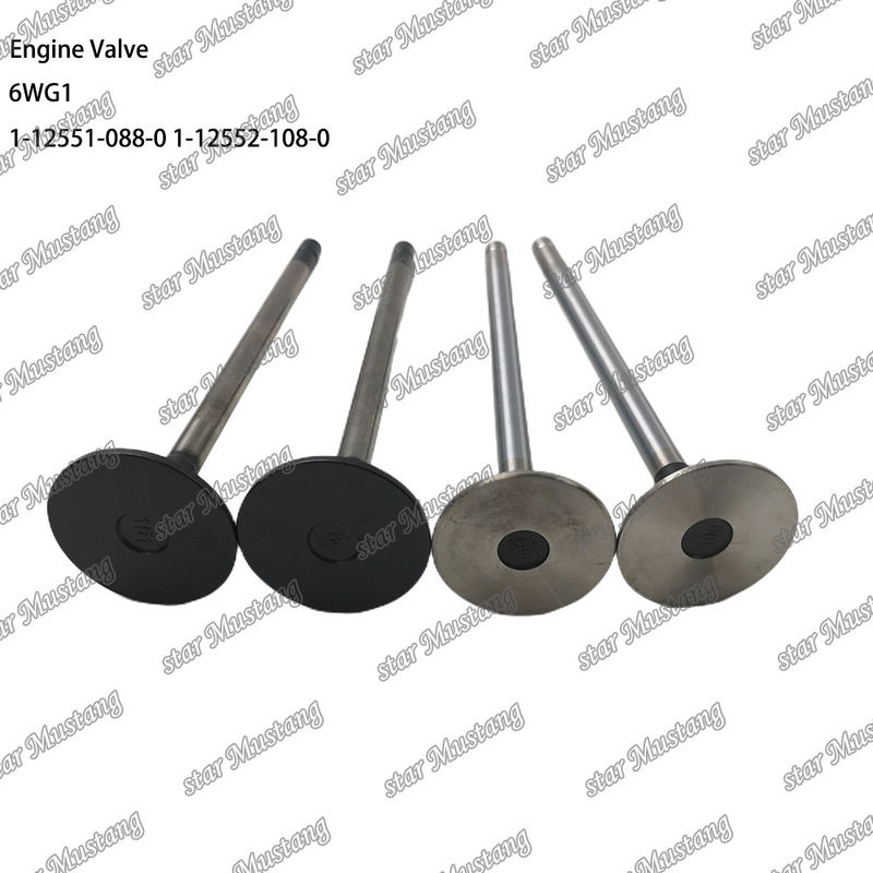 バルブ 6WG1 IN 1-12551-088-0 EX 1-12552-108-0 Isuzu エンジンのスペアパーツに適しています