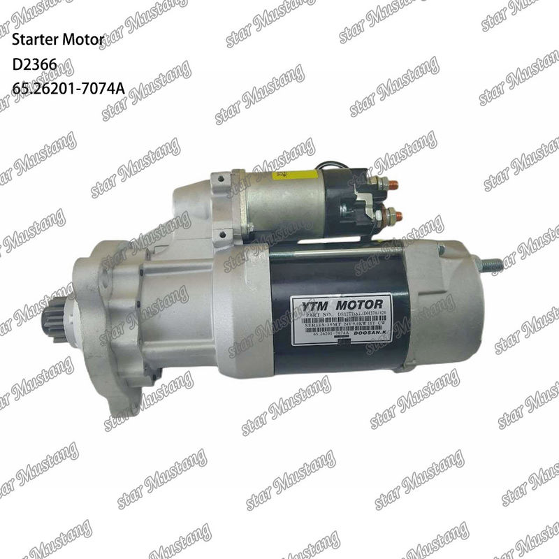 D2366 エンジン・スタートモーター 39MT 24V 9.0KW 11T 65.26201-7074A ドーサン・デイウオ エンジン・スペアパーツ