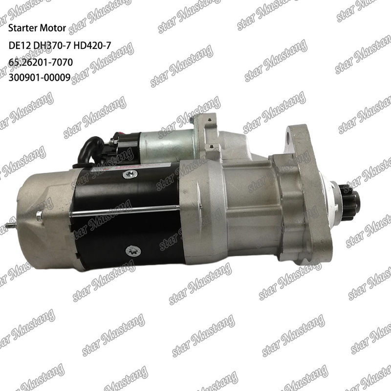 DE12 DH370-7 HD420-7 エンジン・スタートモーター 24V 11T 9KW 65.26201-7070 300901-00009 ドーサン・ダエウ・エンジンのスペアパーツのために