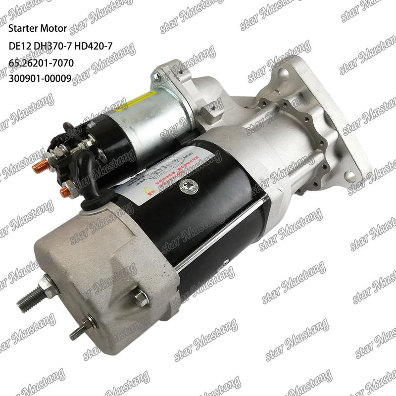 DE12 DH370-7 HD420-7 エンジン・スタートモーター 24V 11T 9KW 65.26201-7070 300901-00009 ドーサン・ダエウ・エンジンのスペアパーツのために