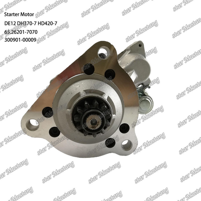 DE12 DH370-7 HD420-7 エンジン・スタートモーター 24V 11T 9KW 65.26201-7070 300901-00009 ドーサン・ダエウ・エンジンのスペアパーツのために