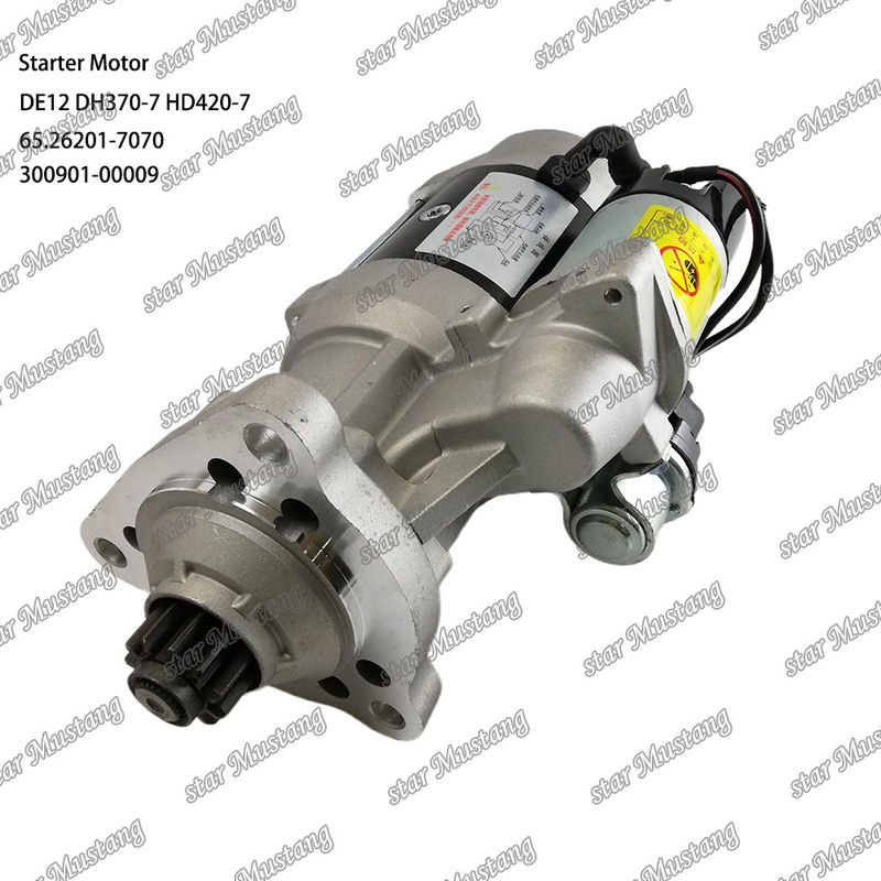 DE12 DH370-7 HD420-7 エンジン・スタートモーター 24V 11T 9KW 65.26201-7070 300901-00009 ドーサン・ダエウ・エンジンのスペアパーツのために