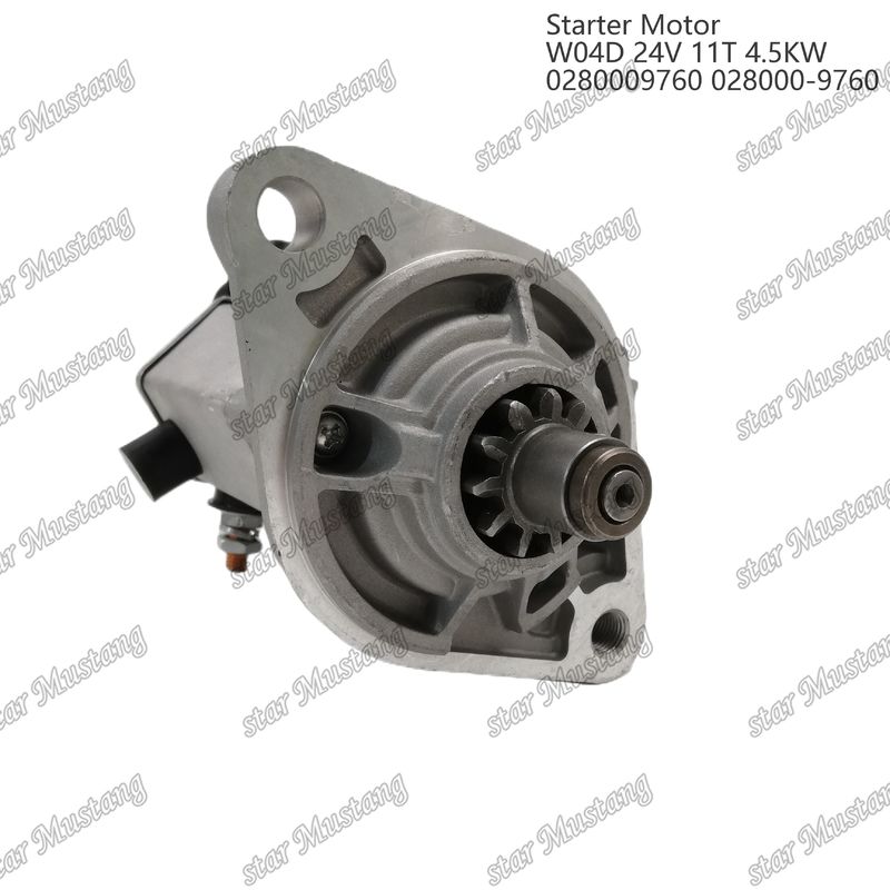 W04D エンジンスタートモーター 24V 11T 4.5KW 0280009760 028000-9760 HINO エンジン用スペアパーツ