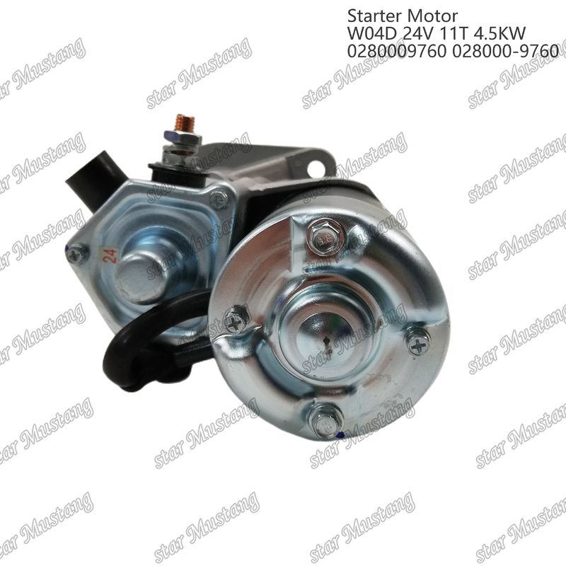 W04D エンジンスタートモーター 24V 11T 4.5KW 0280009760 028000-9760 HINO エンジン用スペアパーツ