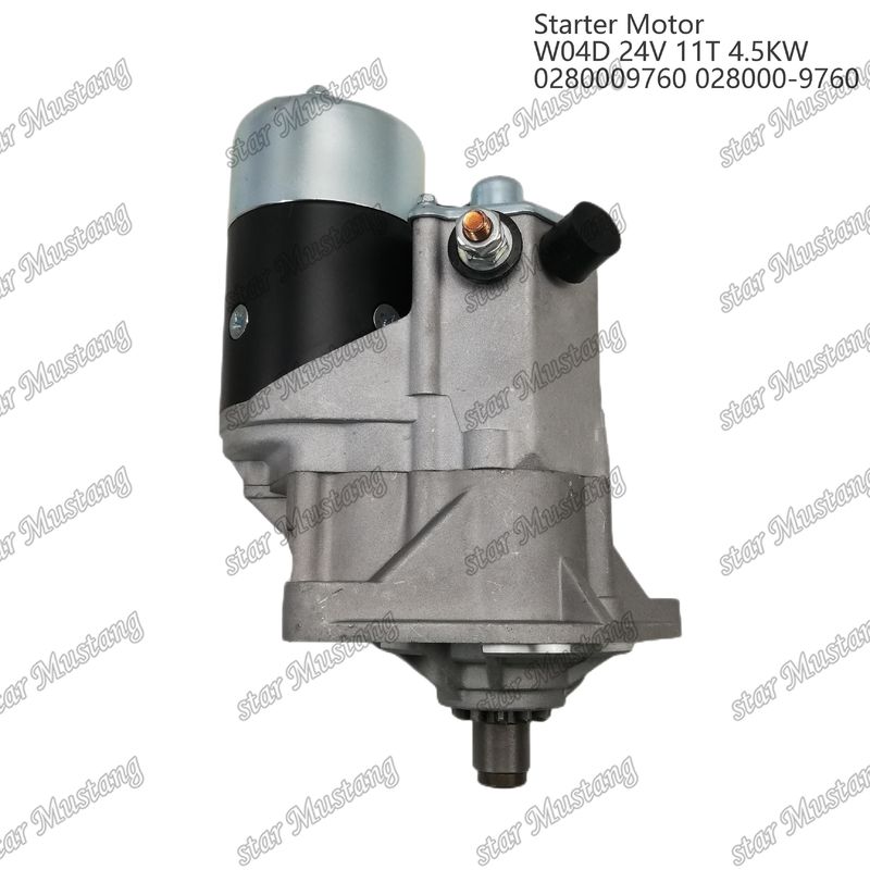 W04D エンジンスタートモーター 24V 11T 4.5KW 0280009760 028000-9760 HINO エンジン用スペアパーツ