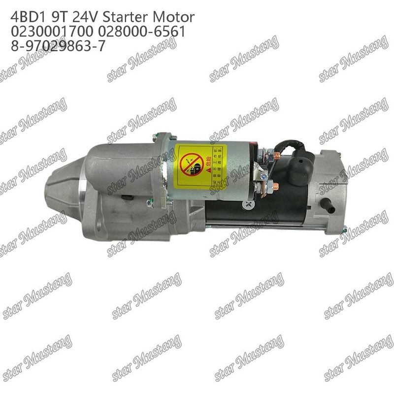 4BD1 エンジンスタートモーター 24V 0230001700 028000-6561 8-97029863-7 ISUZU エンジン用部品