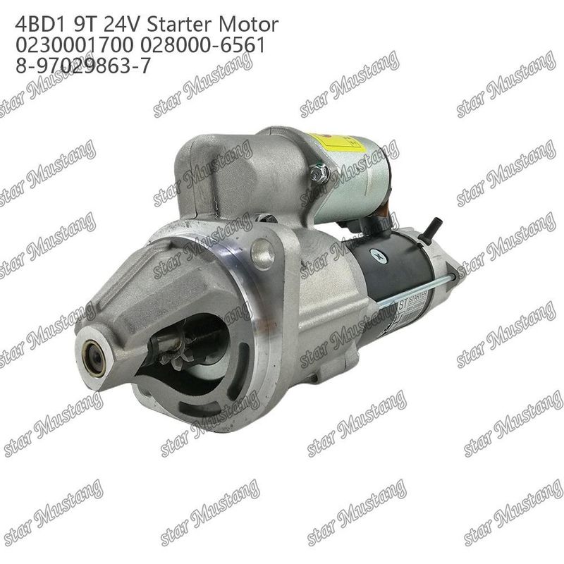 4BD1 エンジンスタートモーター 24V 0230001700 028000-6561 8-97029863-7 ISUZU エンジン用部品