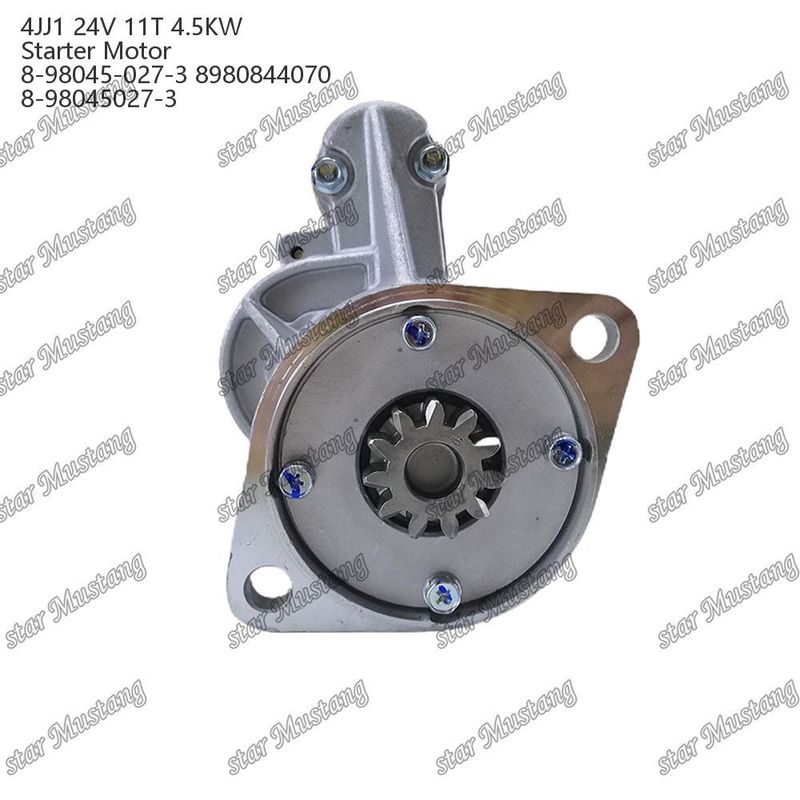 4JJ1 エンジンスタートモーター 24V 11T 4.5KW 8-98045-027-3 8980844070 8-98045027-3 ISUZU エンジン用スペアパーツ