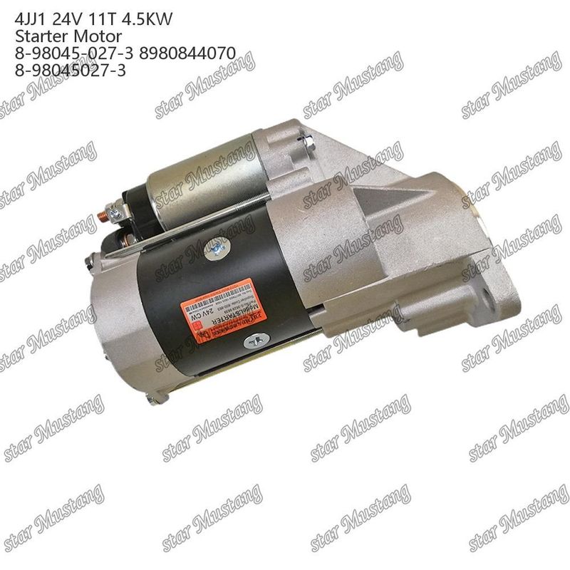 4JJ1 エンジンスタートモーター 24V 11T 4.5KW 8-98045-027-3 8980844070 8-98045027-3 ISUZU エンジン用スペアパーツ