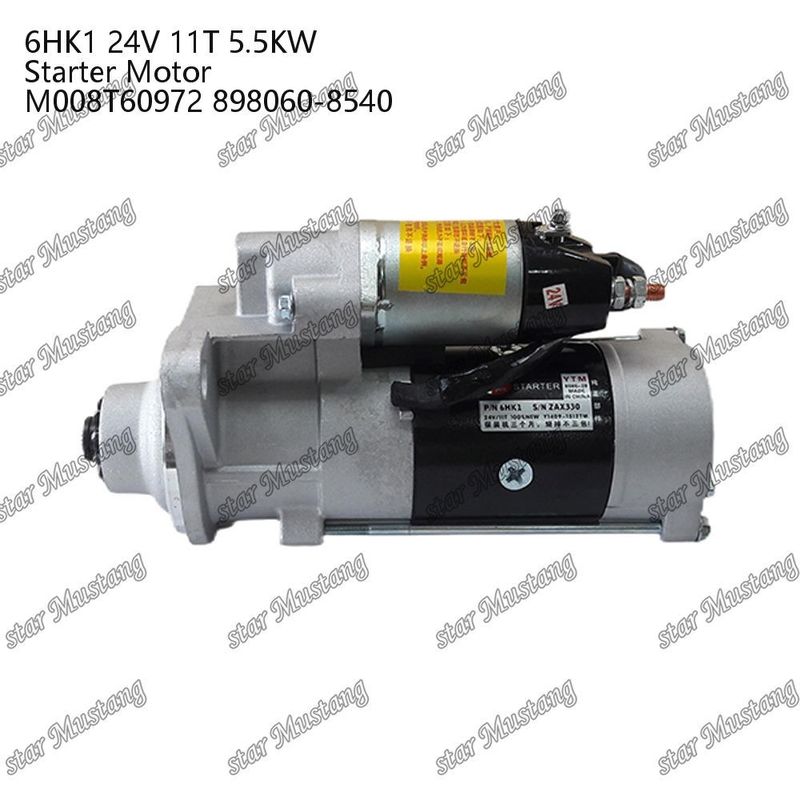 6HK1 エンジンスタートモーター 24V 11T 5.5KW M008T60972 898060-8540 ISUZU エンジン用部品