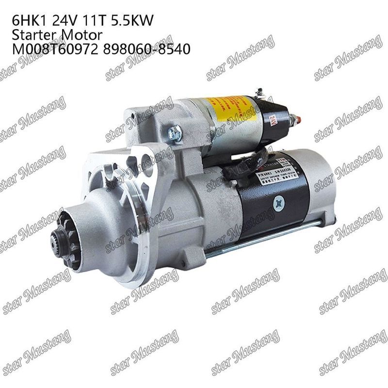 6HK1 エンジンスタートモーター 24V 11T 5.5KW M008T60972 898060-8540 ISUZU エンジン用部品