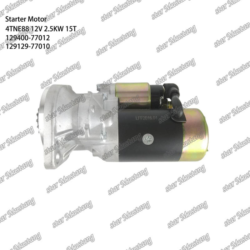 4TNE88 エンジンスタートモーター 12V 2.5KW 15T 129400-77012 129129-77010 YANMAR エンジン用スペアパーツ