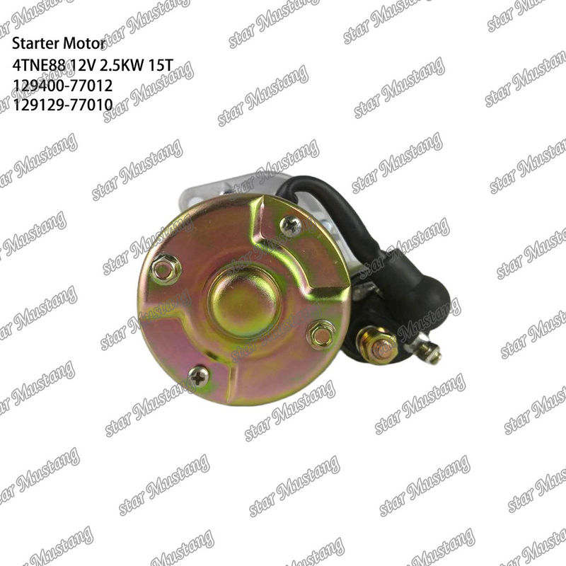 4TNE88 エンジンスタートモーター 12V 2.5KW 15T 129400-77012 129129-77010 YANMAR エンジン用スペアパーツ